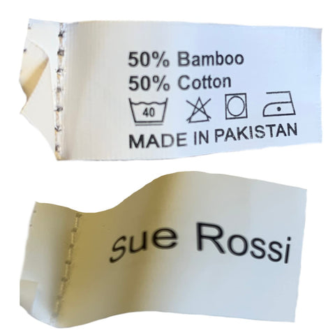Sue Rossi Ltd Face Cloth Wash Mitt Set 50% Cotton 50% Bamboo 15cm x 22cm Face Flannel Glove Soft Absorbent (Silver Grey 2 Pack)
