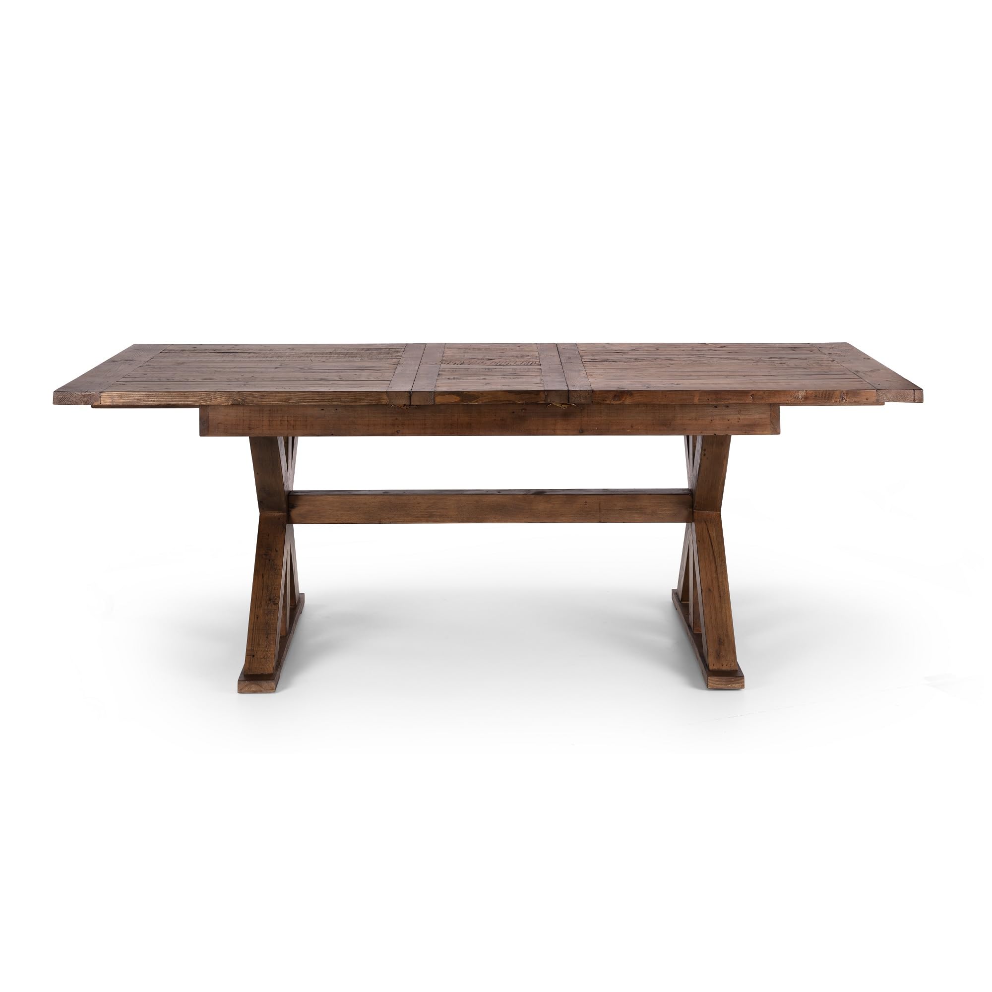 Julian Bowen Chatsworth Extending Table,Reclaimed Pine - H77.5xW220xD97.5cm