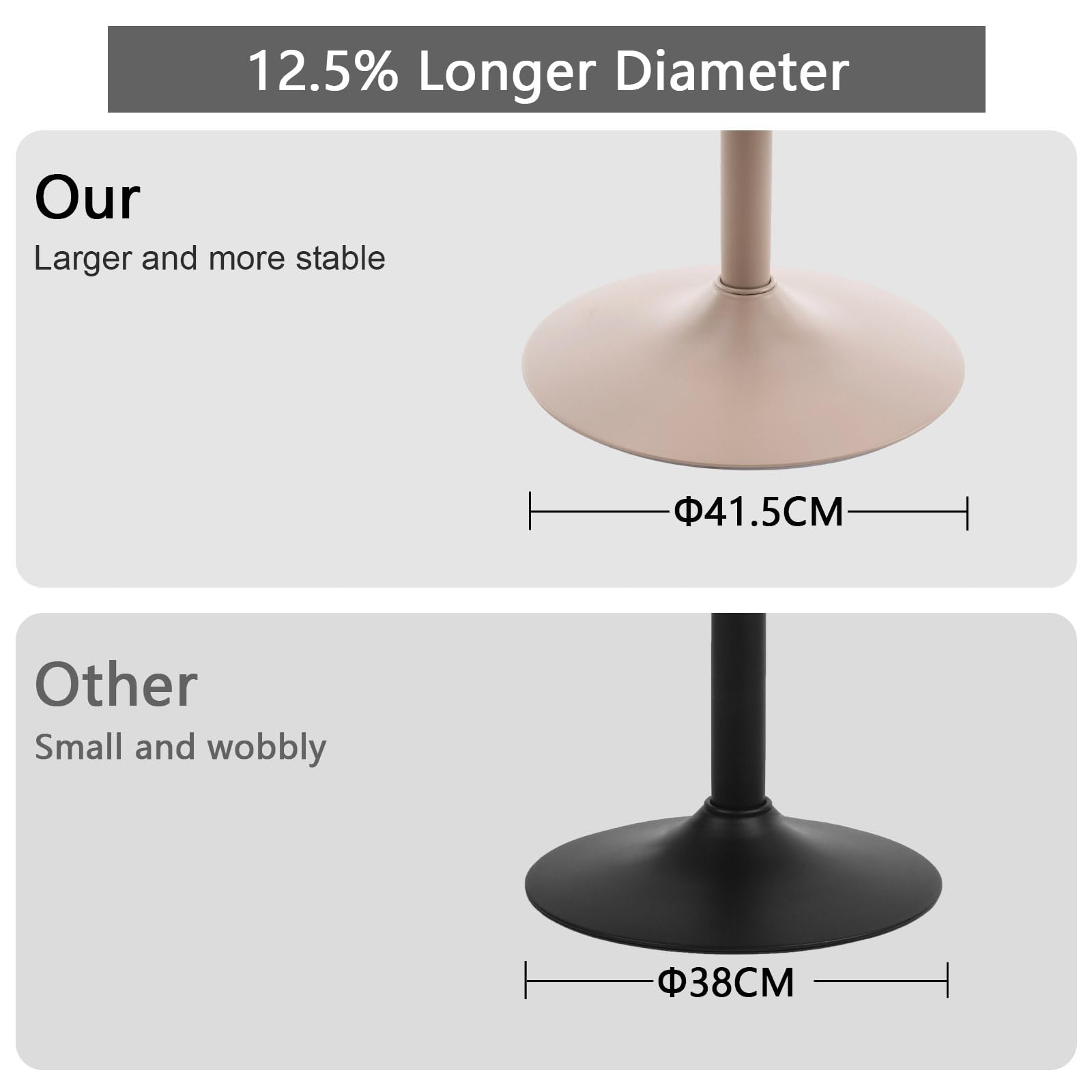 YOUTASTE Bar Stools, Breakfast Bar Chairs with Back, PU Leather Kitchen stools, Swivel Height Adjustable Barstools, Modern (All Khaki, One Stool)
