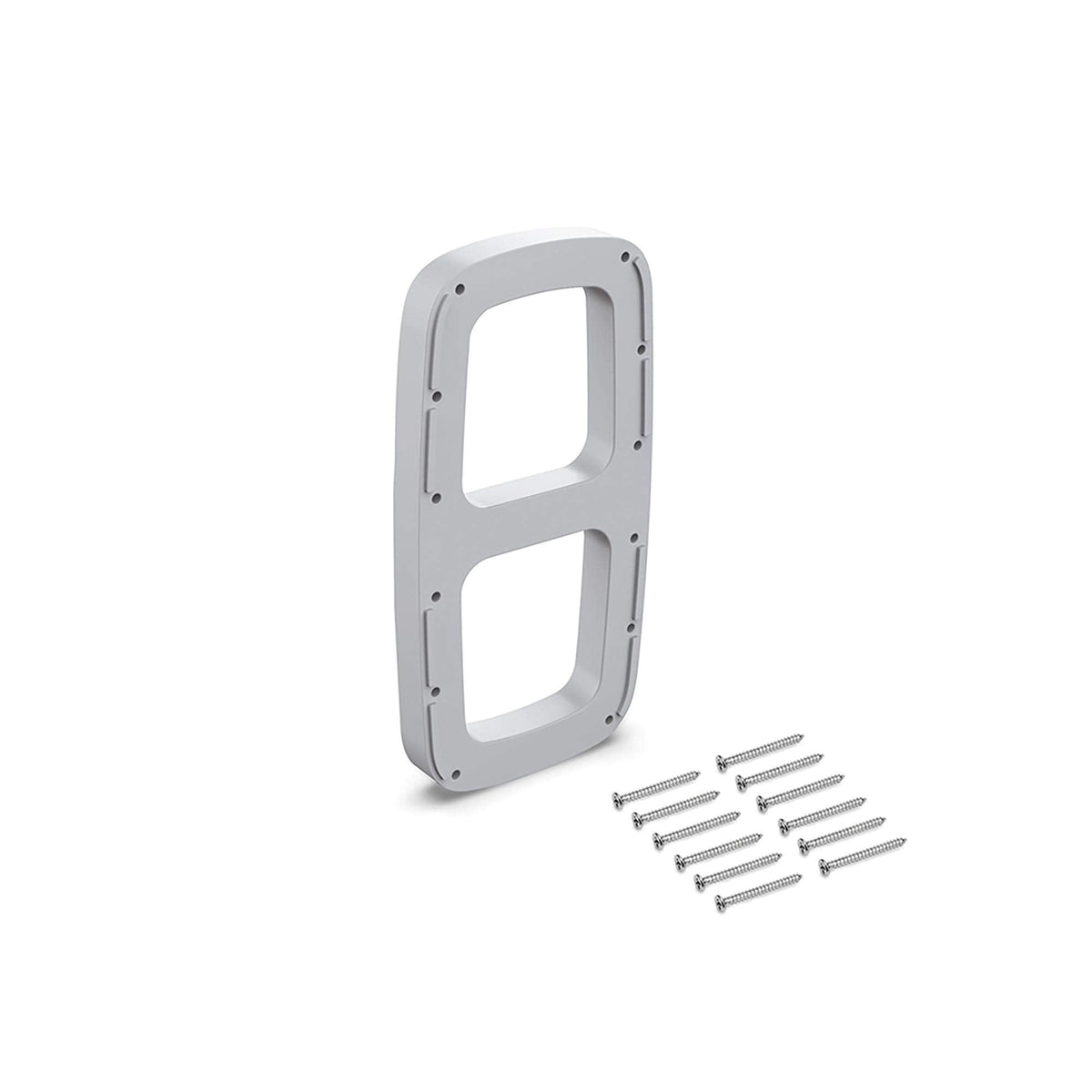 Emuca - Lateral assembly supplement for pull down hanging rail, Side supplement for pull down wardrobe rail lift, grey plastic, Set of 2