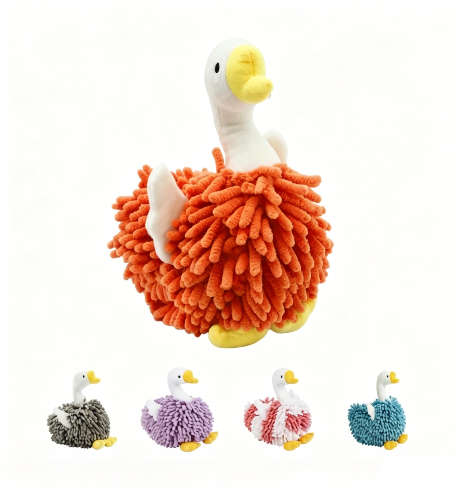 FILOEEX New Cute Swan Shaped Chenille Hand Towel, Duck Hands Towels for Bathroom Kitchen Home Decor