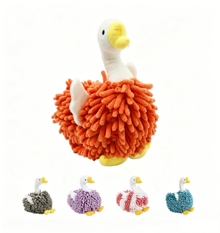 FILOEEX New Cute Swan Shaped Chenille Hand Towel, Duck Hands Towels for Bathroom Kitchen Home Decor
