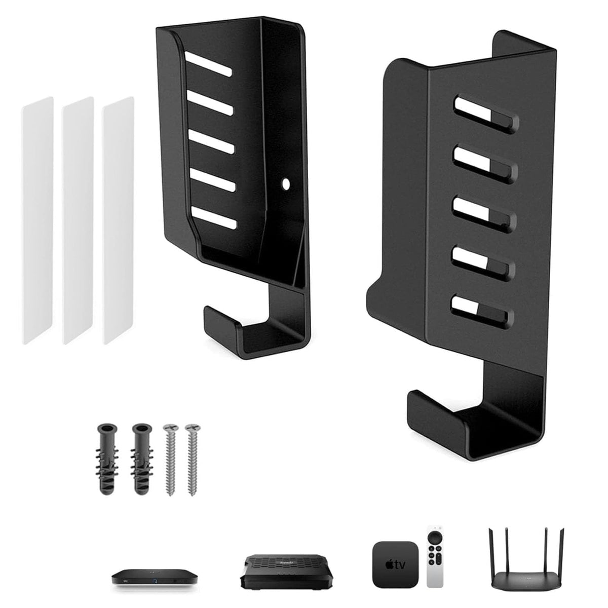 GIONAR Universal Wall Mount, Router Shelf, Router Wall Mount, for Routers, TV Box, Network Switches, Modems, Laptop, Books, Compatible with TP-Link