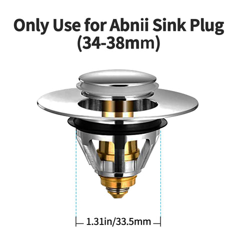 Replacement Gaskets for Abnii Sink Plug(34-38mm)