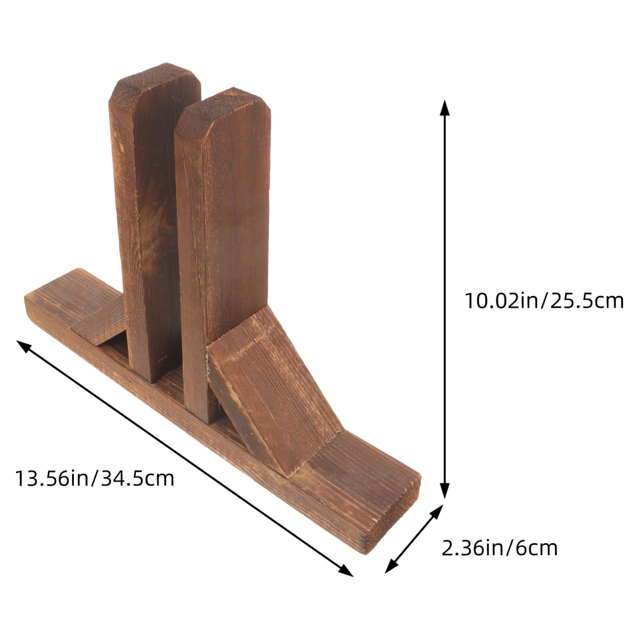 ABOOFAN Wooden Screen Base Room Divider Stand 13.58 inch Solid Freestanding Fence Panel Support Bracket Detachable Wooden Stand for Indoor and