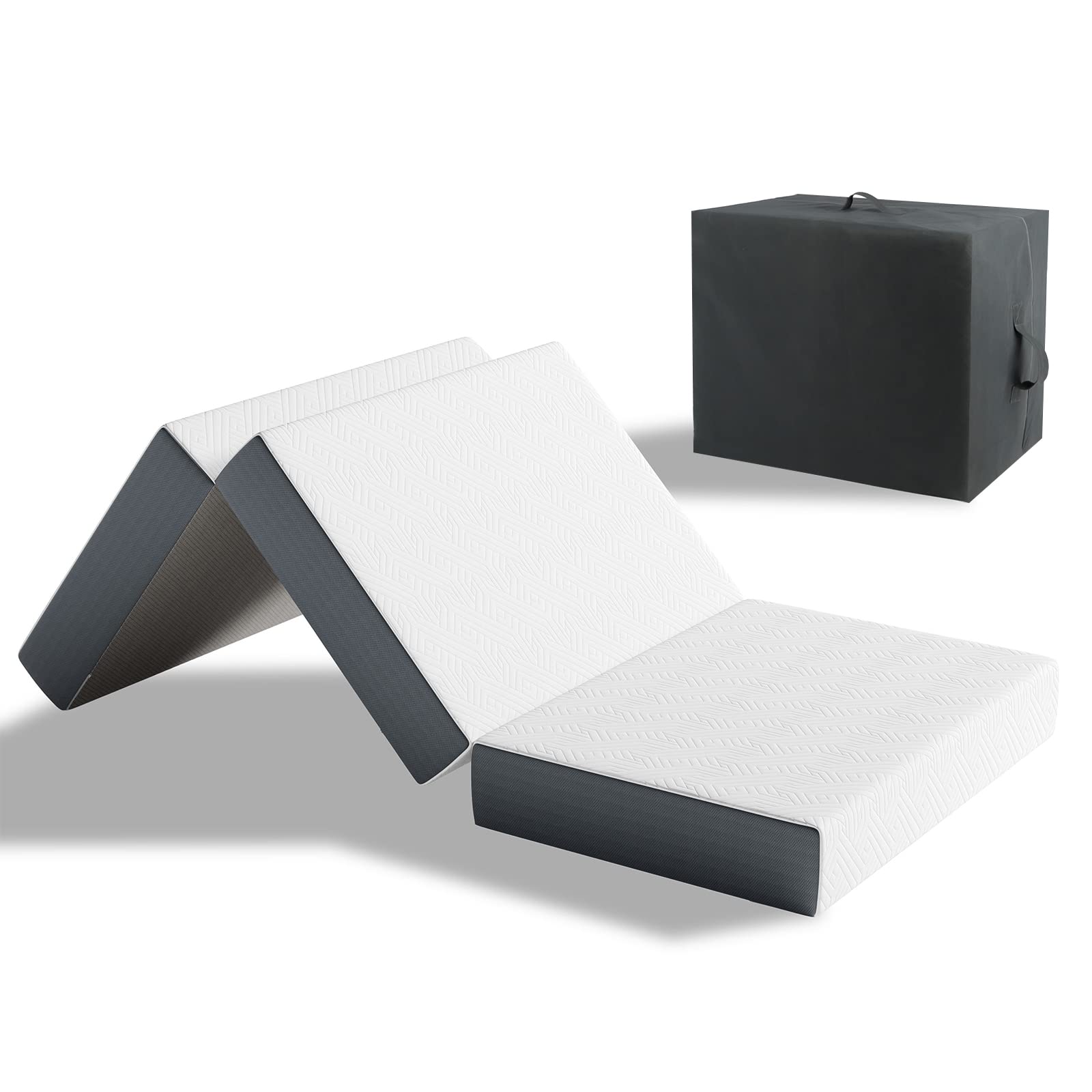 Vesgantti Foldable Mattress 15CM Small Double Folding Memory Foam Mattress