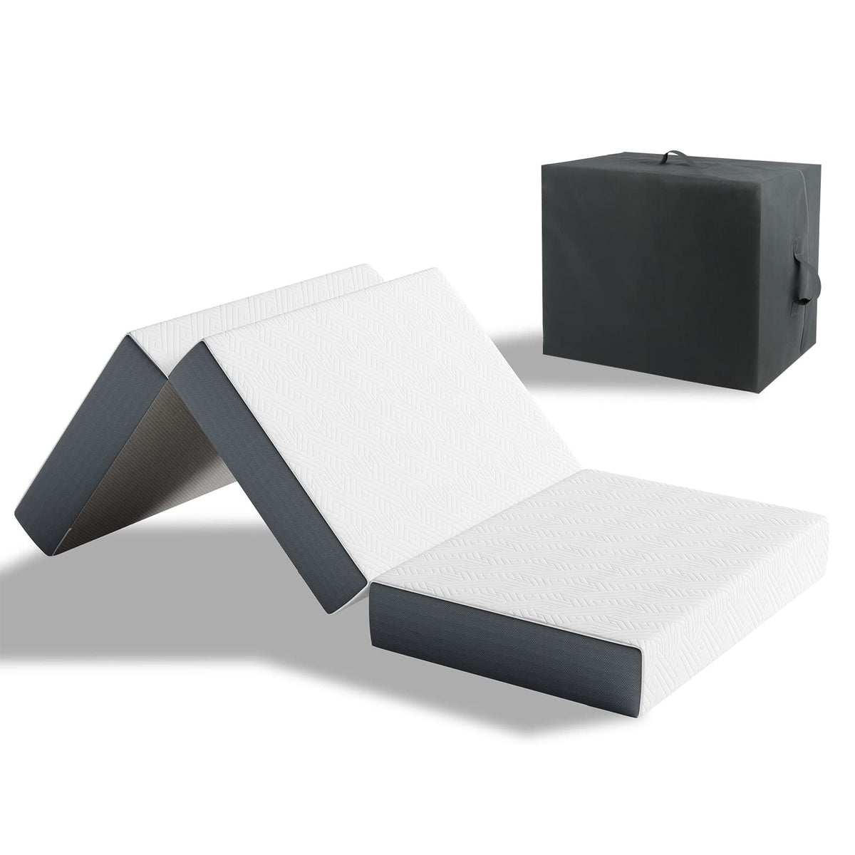 Vesgantti Foldable Mattress 15CM Small Double Folding Memory Foam Mattress