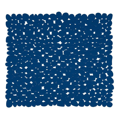 MSV "Pebbles Shower Mat, Dark Blue, 53 x 53 cm