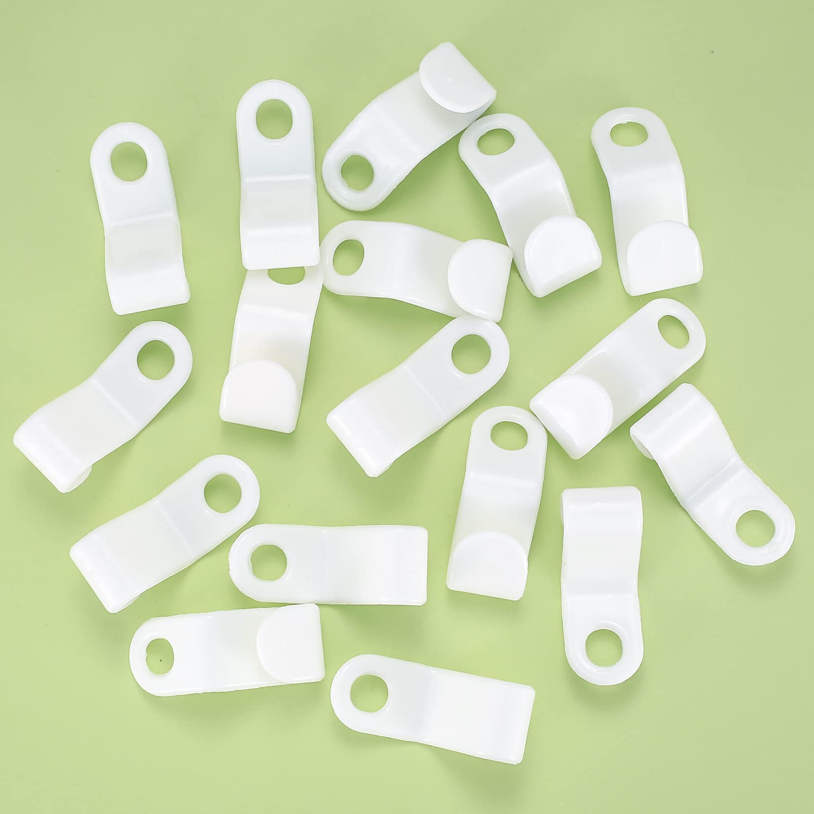 PIANKEKE 65 Pcs Clothes Hanger Connector Hooks, White Space Saver Hooks