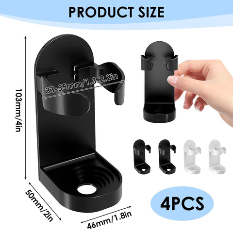Electric Toothbrush Holder Wall Mounted, 4 Pack Self Adhesive Toothbrush Holders for Bathroom