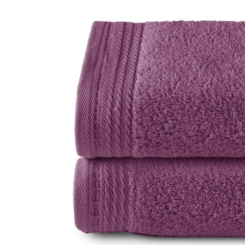 Top Towel - Premium - Large Bath Towels - Bath Towels -2 Hand Towels -50 x 100 cm - 100% Cotton - 600 g - Eggplant