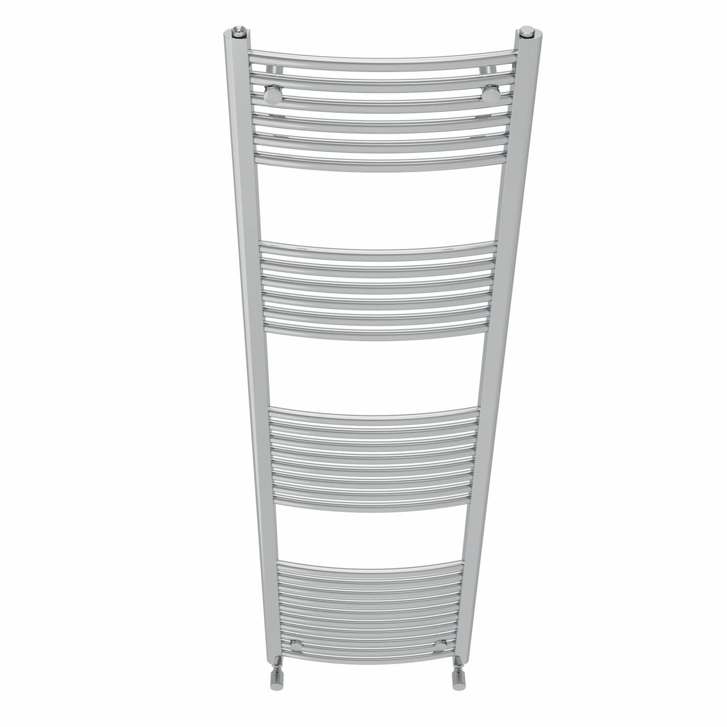 NRG Chrome Curved Central Heating Towel Rail Heated Rad Radiator 1800×500mm