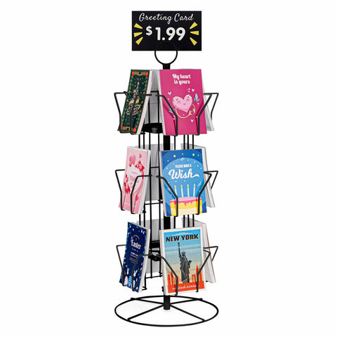 ANBOXIT Greeting Card Display Stand Rotating Rack Holder