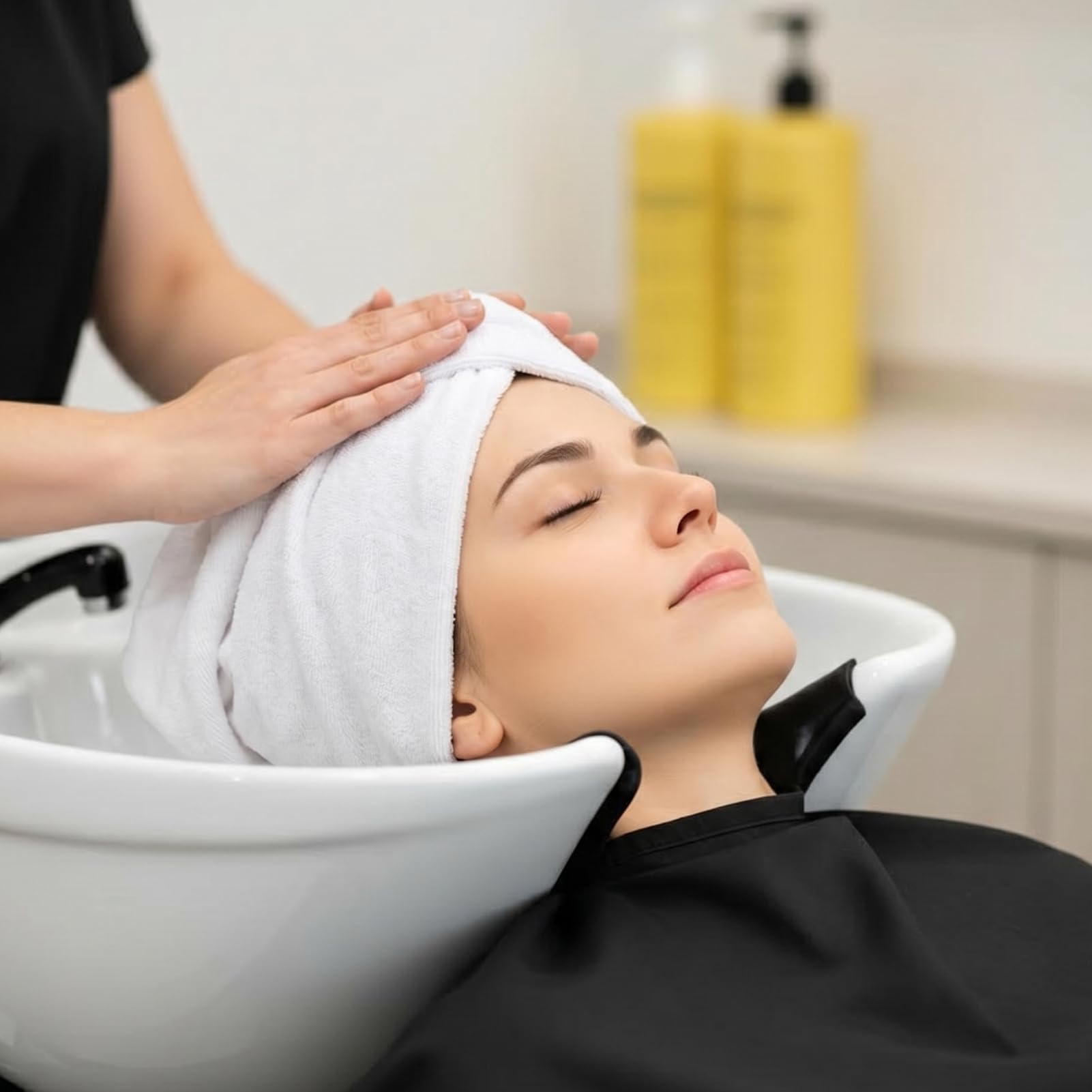 saerryor 2 Pack White Salon Towel, Quick Drying Hair Drying Salon Towel