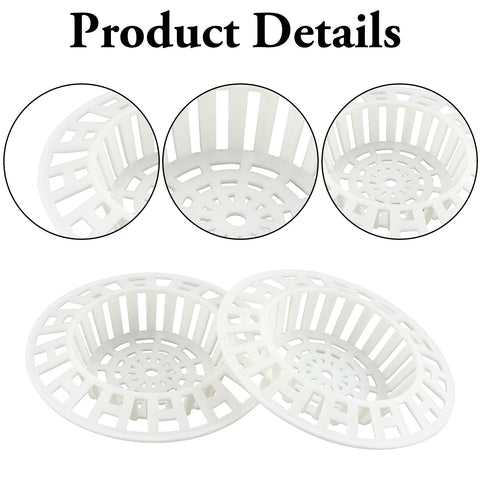 2 Pcs Plastic Sink Strainer, White Drain Hair Catcher Hair Plug Hole Plastic Lightweight Sink Filter Hair Trap Catch Waste Filter Plug Drain Filter