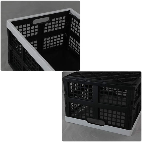 Gitany 3-Pack Collapsible Crates For Storage, Foldable Plastic Crate Basket