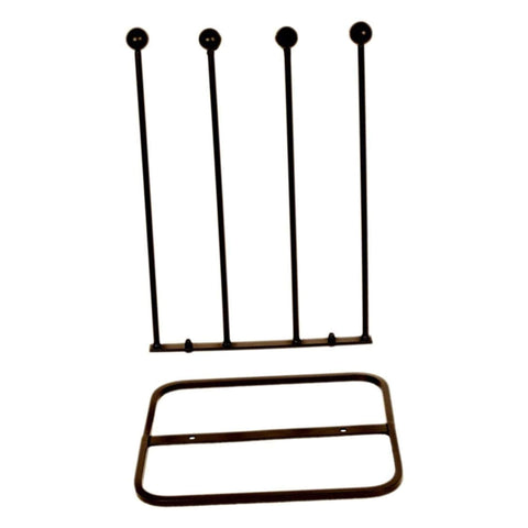 Arsuk Welly Boot Rack - Metal Wellington Boots Stand Outdoor, Cast Iron and Rustproof Wellies Storage Racks & Holder - 2 Pair & 4 Pair Boot Rack