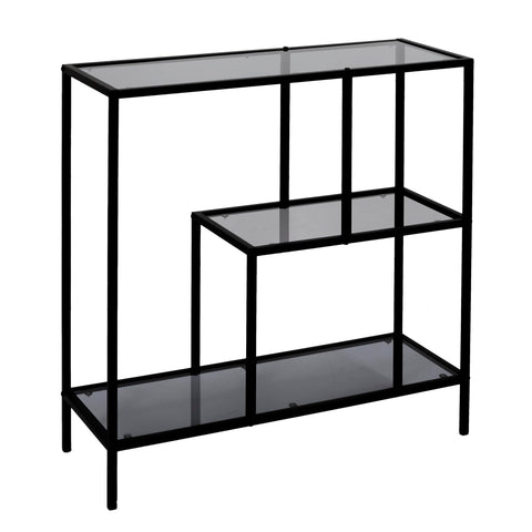HOME DECO FACTORY - HD0083 - Edison Glass Shelf Smoked 80 x 30 x 79.5 cm