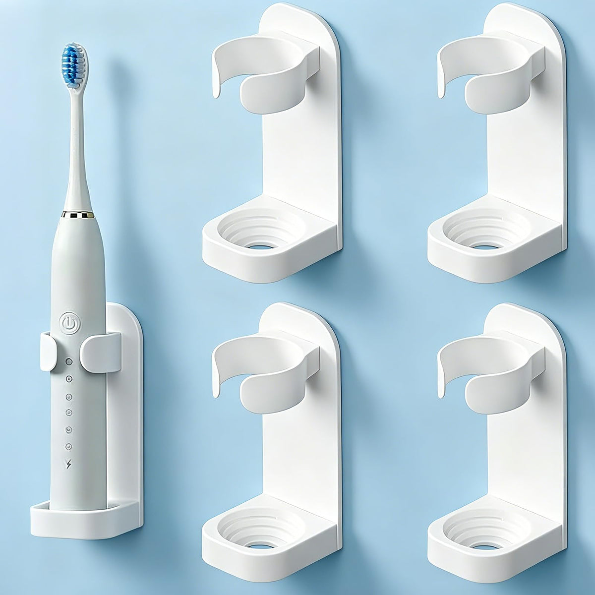 Electric Toothbrush Holder, Wall-Mounted Electric Toothbrush Holder