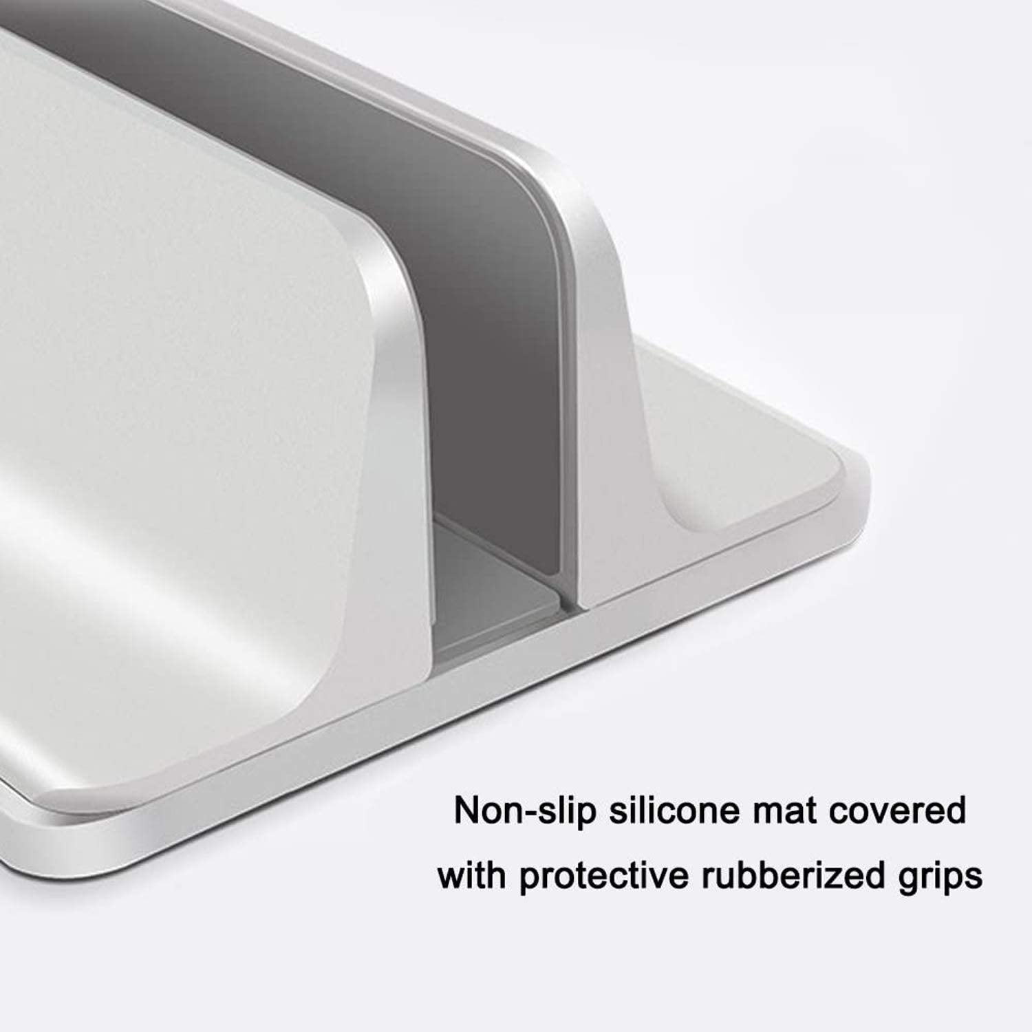 Oranlife Vertical Laptop Stand Holder, Silver
