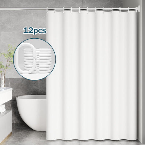 HUIBOHOU Shower Curtain, Mould Proof and Mildew Resistant Washable Bathroom Curtains, Shower Curtain for Bathroom, Bath Curtains with Hooks