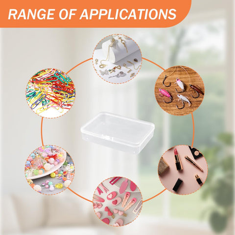 XINGSUI 32 Pcs Plastic Storage Box with Lid, Storage Boxes, for home,office