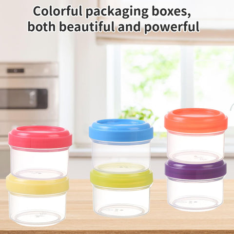 Nivalora 6PCS Mini Plastic Storage Containers with Lids – Small Clear Boxes for Beads, Crafts, Office Supplies – Stackable, Reusable