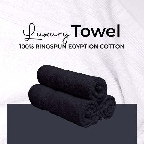 Dolce Vari 10-Piece 100% Egyptian Cotton Towel Set - Luxurious 500GSM Soft Towels, Highly Absorbent & Extra Large - 4 Face, 4 Hand, 2 Bath Towels