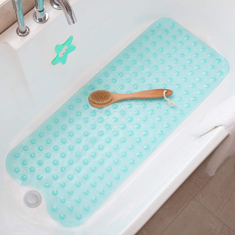 Tree Bud Extra Long Bathtub Mats for Shower Tub - Non-Slip Bath Mat Shower Mat with Suction Cups, Bath Tub Mat for Bathroom with Machine Washable