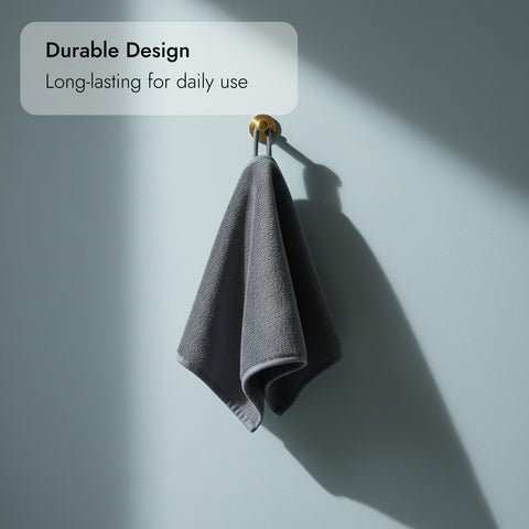 JiangZShangM Microfibre Hand Towels with Hanging Loop, Small Hand Towels Set of 3, Quick Dry Towel for Kitchen and Bathroom Use