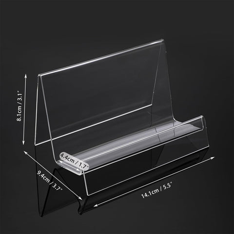 SUMNACON 8pcs Acrylic Purse Wallet Display Stand, Clear (Only Stand)