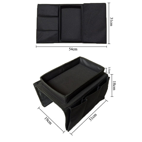 Ccomage Sofa Armrest Bag with 6 Pockets Living Room Couch Hanging Storage Bag Space Saving Chair Tray Sofa Organizer Removable Couch Caddy Pocket for
