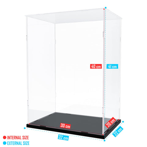 Nynelly Acrylic Display Case for Lego Optimus Prime 10302 for Lego C3PO 75398 Models Figures - Assemble Dustproof Thickened Clear Display Box Cabinet