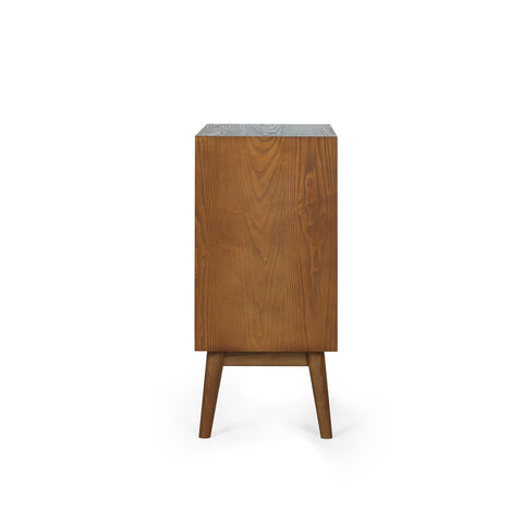 Julian Bowen Lowry Small Sideboard, Cherry Ash - H80 x W70 x D38cm