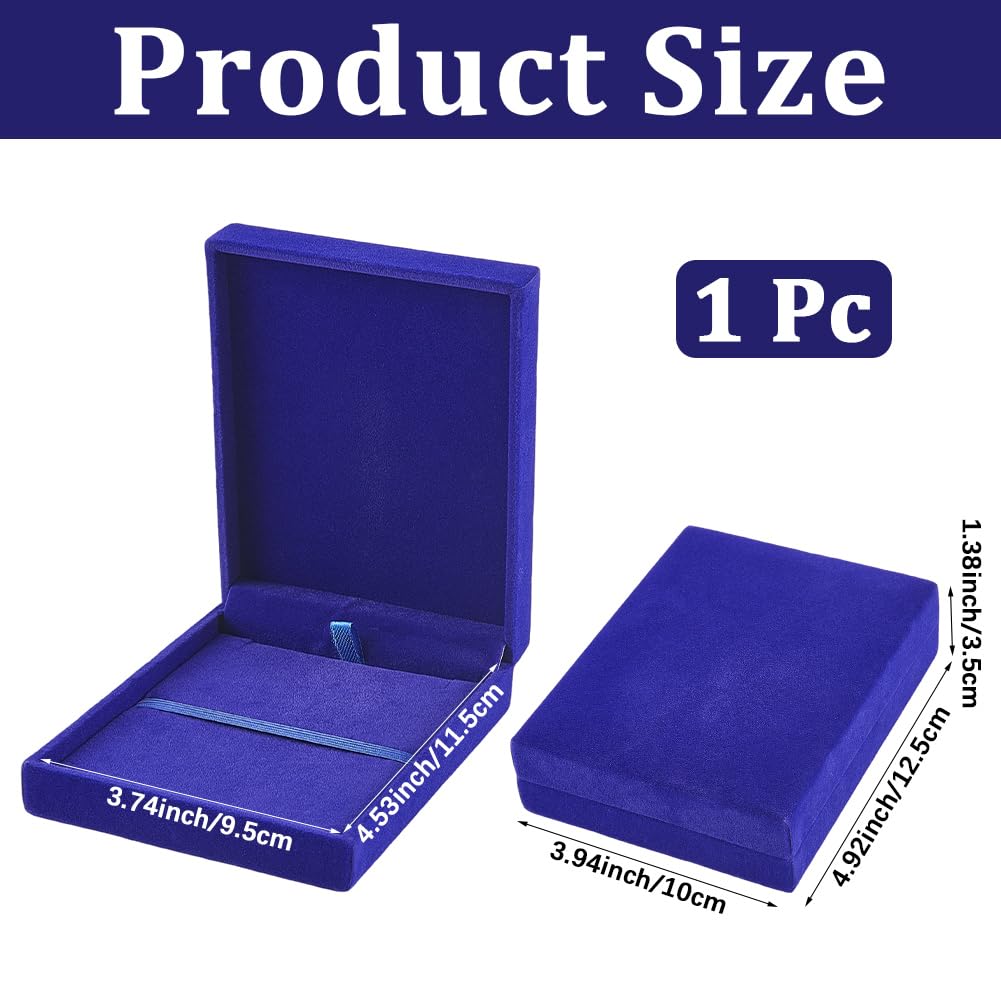 CREATCABIN Single Medal Display Storage Box Medal Display Case Velvet Medals Gift Box Rectangle Award Badge Organizer Boxes for Runners Sports
