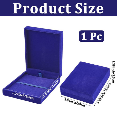 CREATCABIN Single Medal Display Storage Box Medal Display Case Velvet Medals Gift Box Rectangle Award Badge Organizer Boxes for Runners Sports