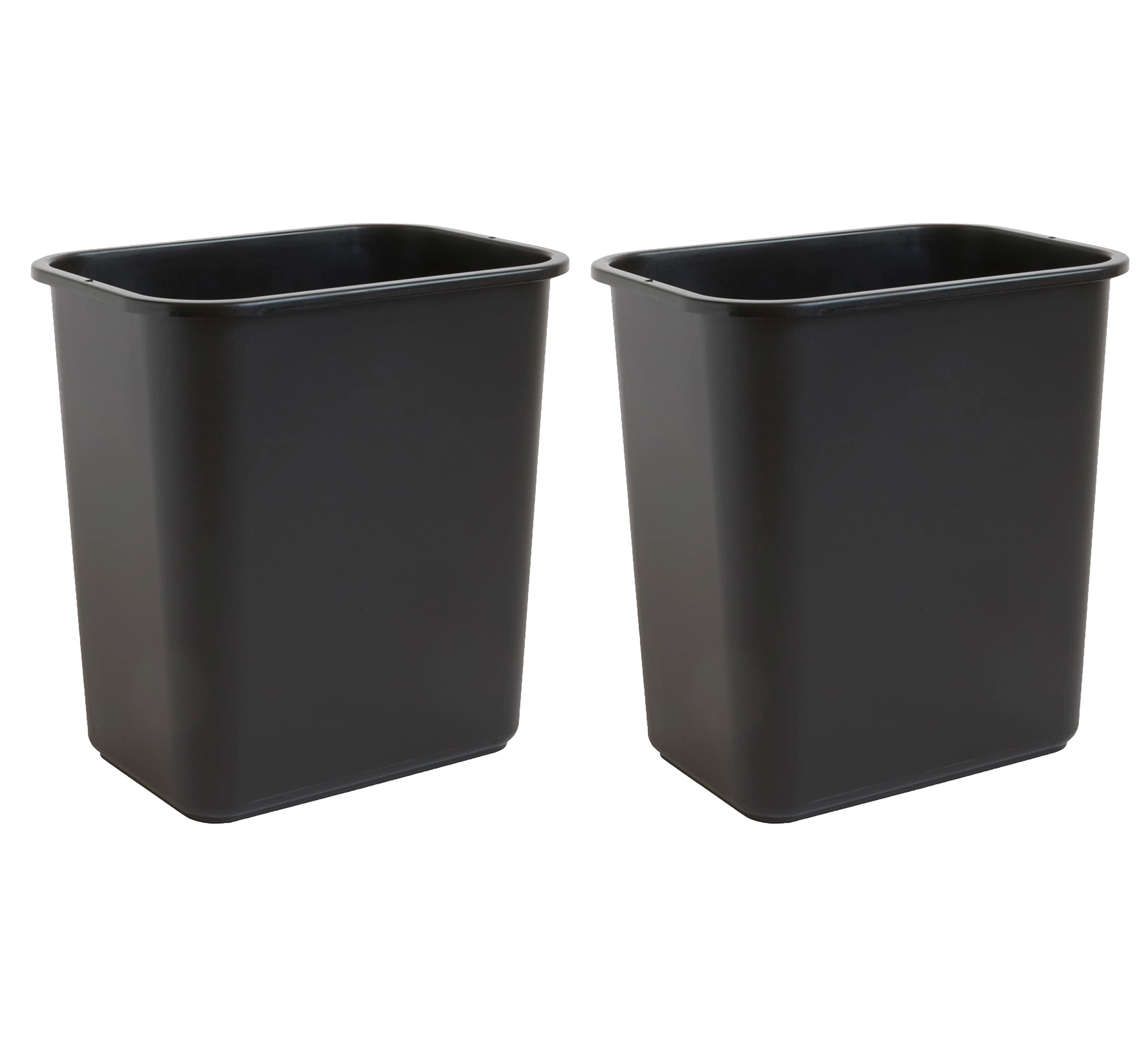 United Solutions 7 Gallon / 28 Quart Space Saving Trash Wastebasket, Fits Under Desk and Small, Narrow Spaces in Commercial, Kitchen, Home Office