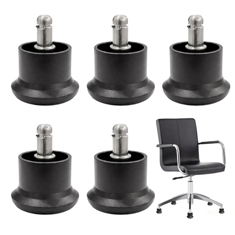 5 Pcs 2 Inch Desk Chair No Wheels,With Soft Rubber Bottom,Bell Glides Replacement,Office Chair No Wheels,Used To Convert Swivel Chairs Castors