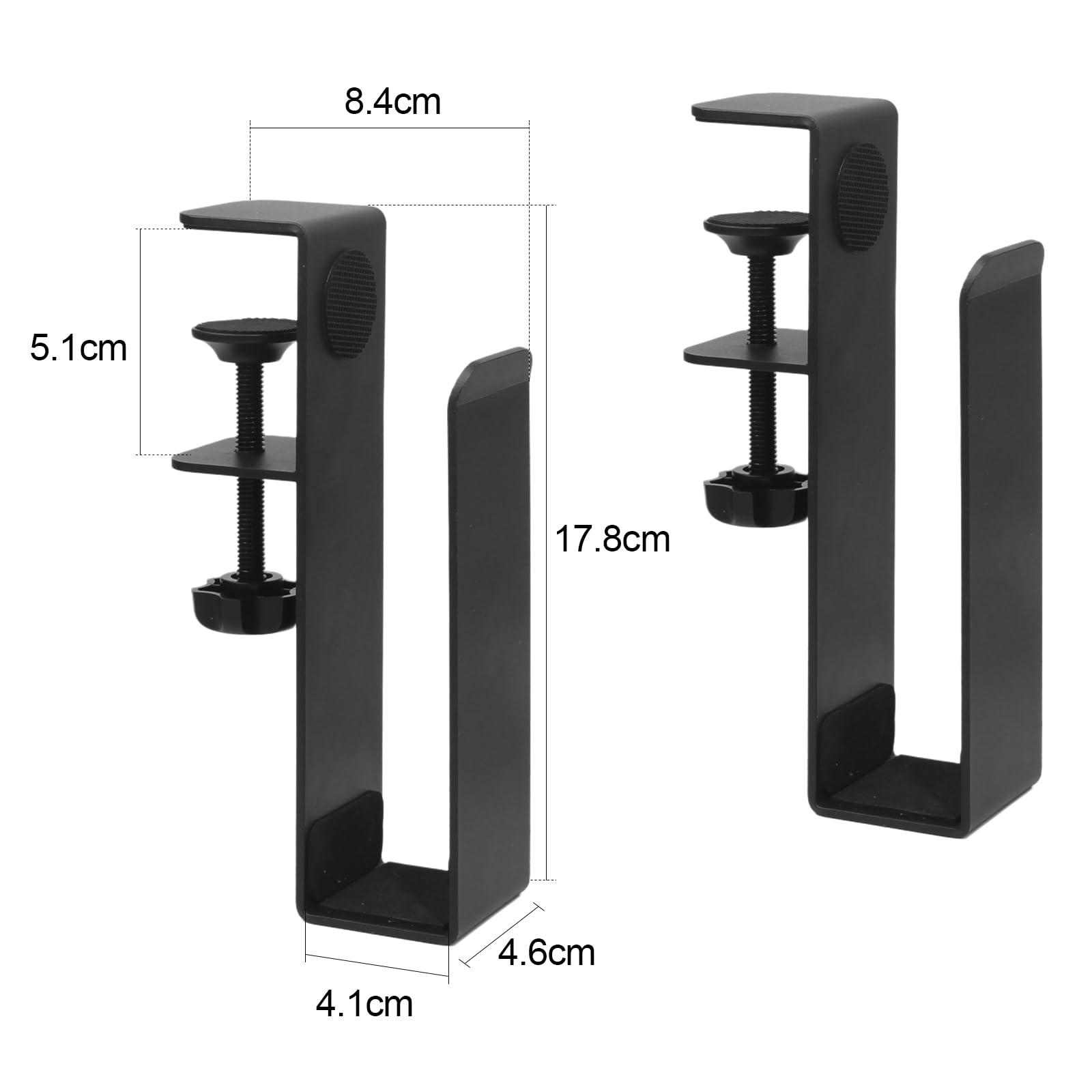 Yuecuu Desk Side Laptop Storage Holder Adjustable Under Desk Laptop Stand