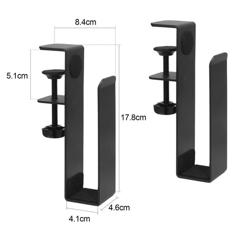 Yuecuu Desk Side Laptop Storage Holder Adjustable Under Desk Laptop Stand