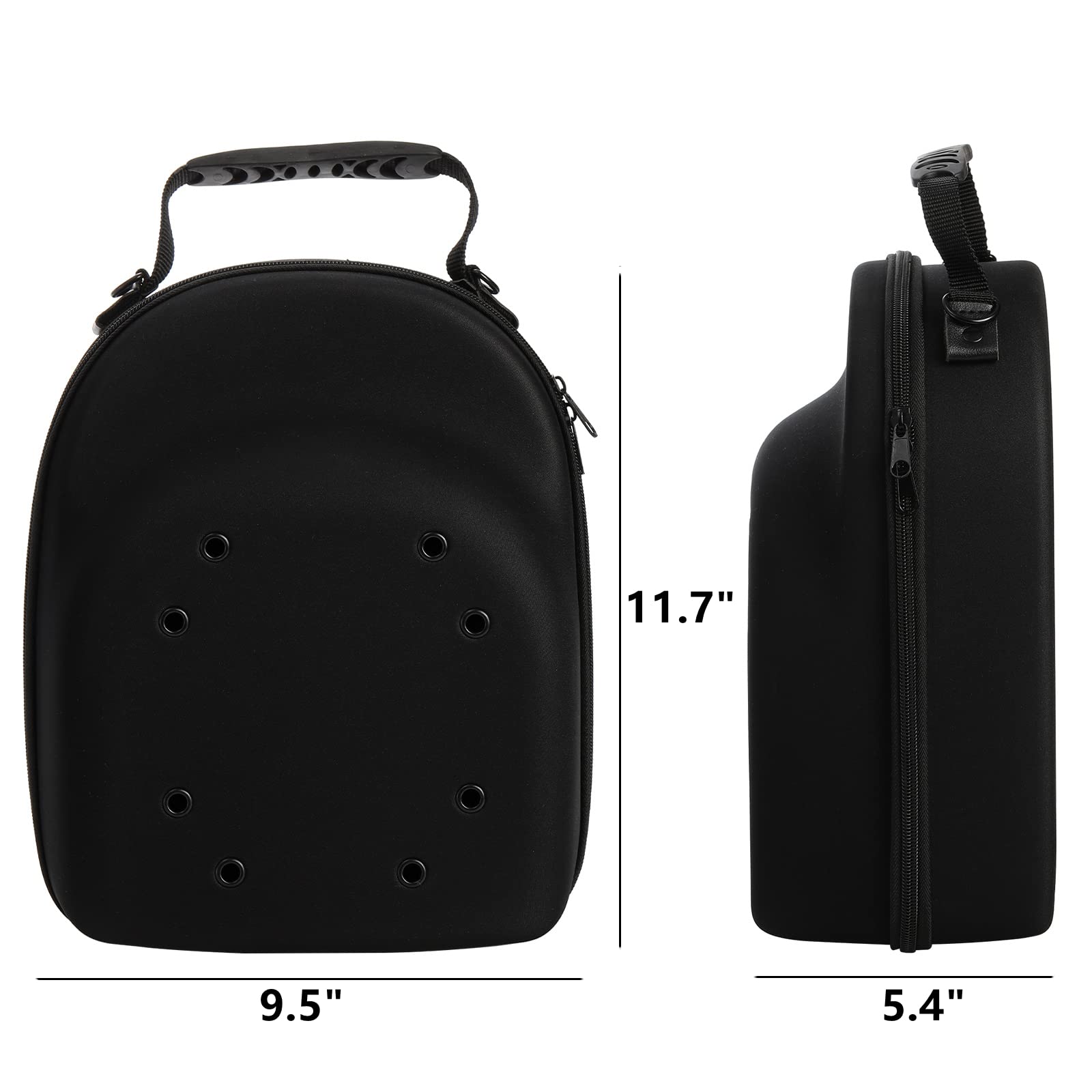 Peohud Hat Case for Baseball Caps, Cap Carrier Storage Bag, Hat Travel Case with Carrying Handle and Shoulder Strap