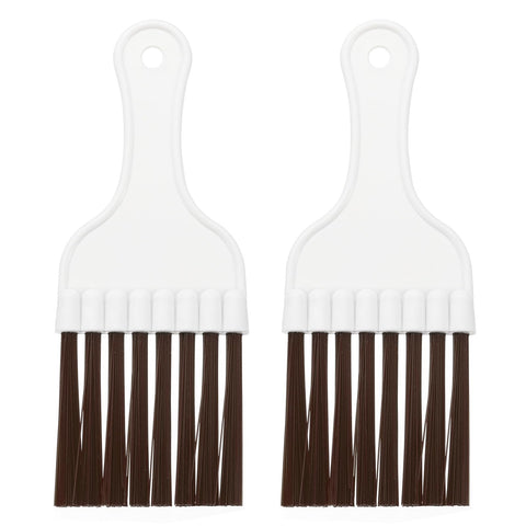 PATIKIL Air Conditioner Fin Comb, 2Pcs Plastic Whisk Brush Condenser Cleaning Brush Refrigerator Coil Fin Cleaner Radiator Repair Tool for AC