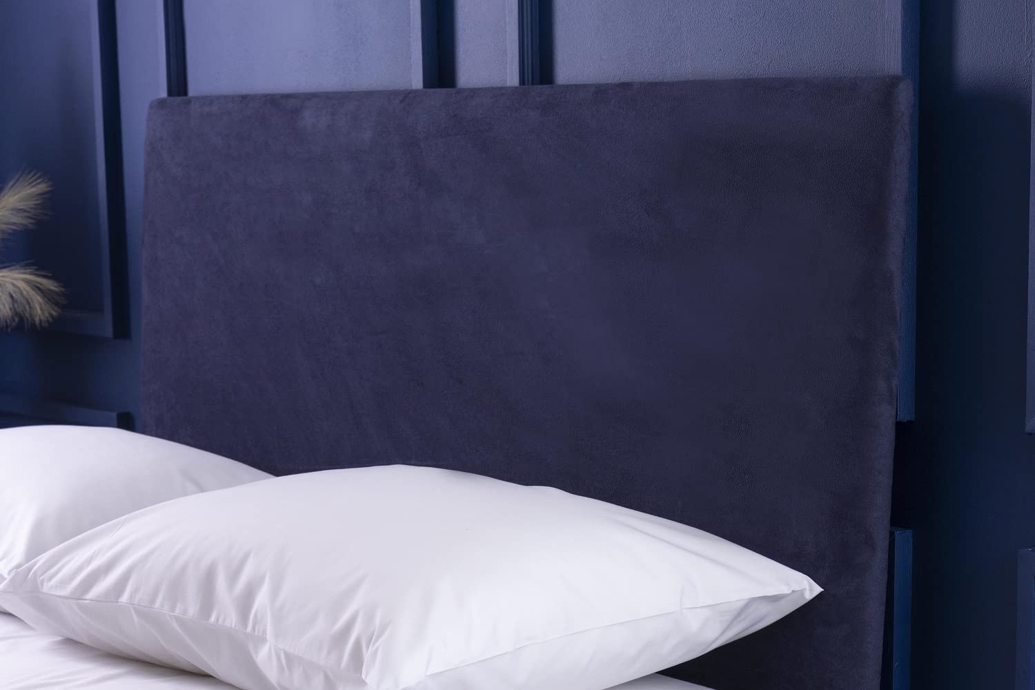 Belledorm Faux Suede Headboard Cover Wrap (Navy, Single)