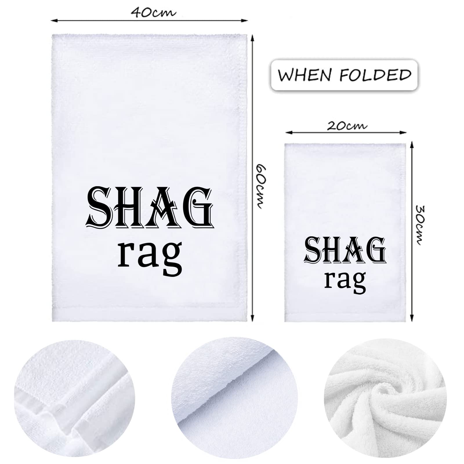 BAUNA Shag Rag Wank Wipe Towel - Valentine's Gift for Couples - Sex Towel