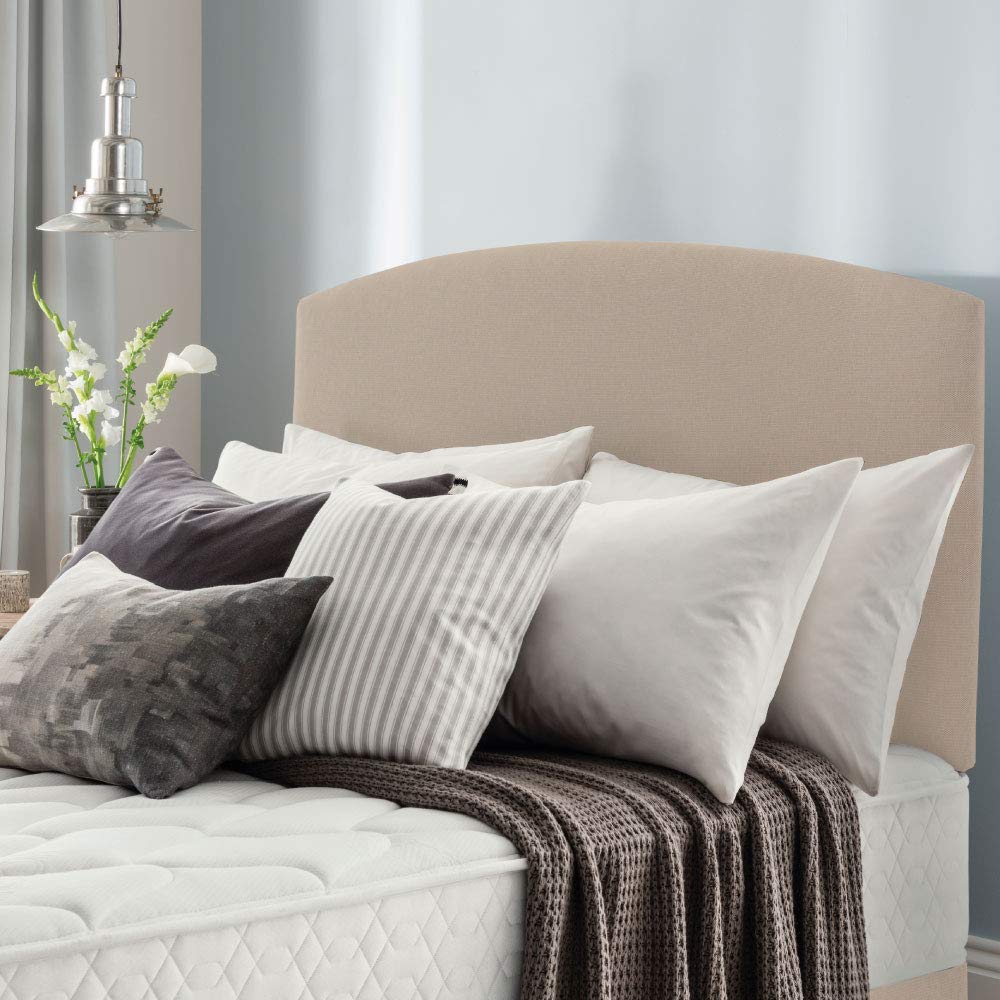 Silentnight Selene Upholstered Headboard, Sandstone Fabric, Single