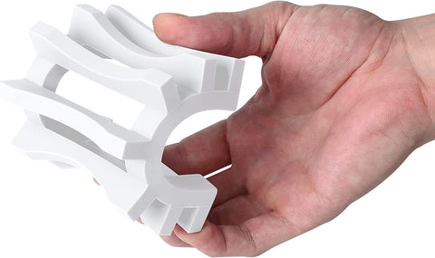 Topsky 2 Pack Silicone Soap Dish with Self-emptying Drainage White