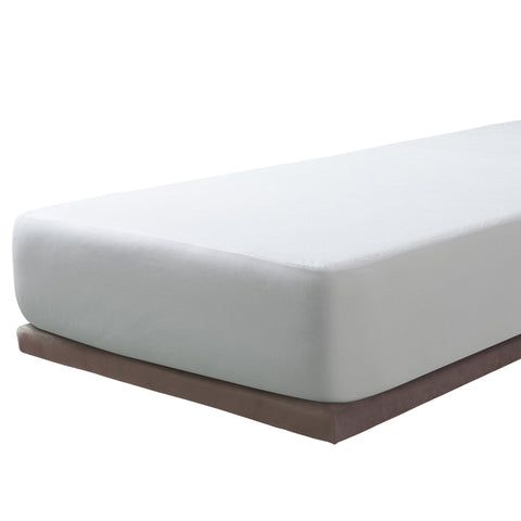 Savel - Mattress Cover (80x190/200 cm) Small Single Size | Aloe Vera | Waterproof Mattress Protector - White