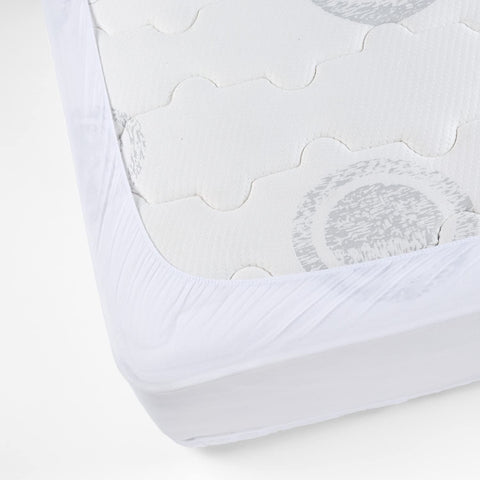 Pikolin Home - Mattress Protector 120 x 190/200 cm – Padded and Breathable, Adjustable, Hygienic Treatment, Oeko-Tex Certified, for 120 cm Beds