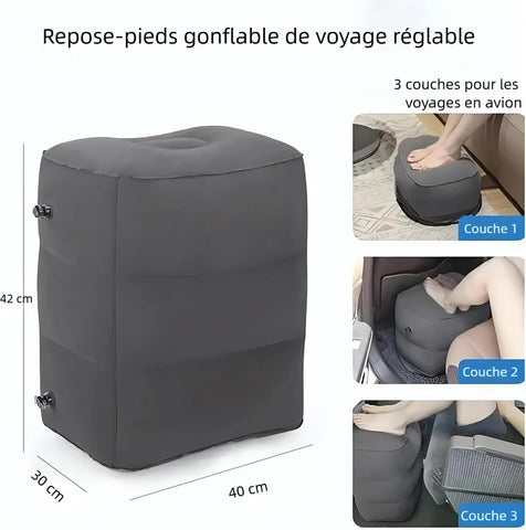 Inflatable Footrest for Kids 2 Pack, Adjustable Travel Pillow