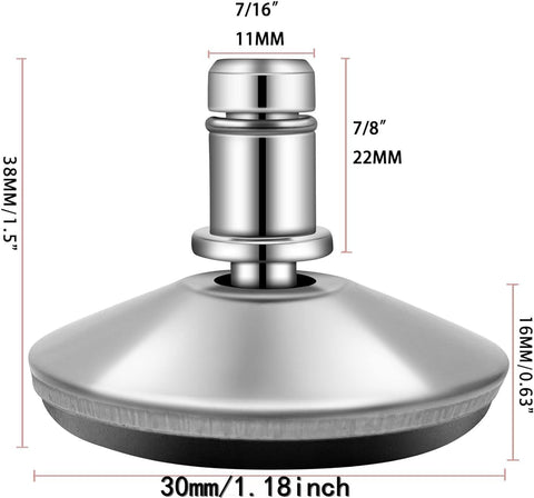 5PCS Cute Bell Glides 30mm Replacement Sturdy Stool Swivel Caster Wheels Furniture Sliders or Office Chair to Fixed Stationary Castors Stool Bell